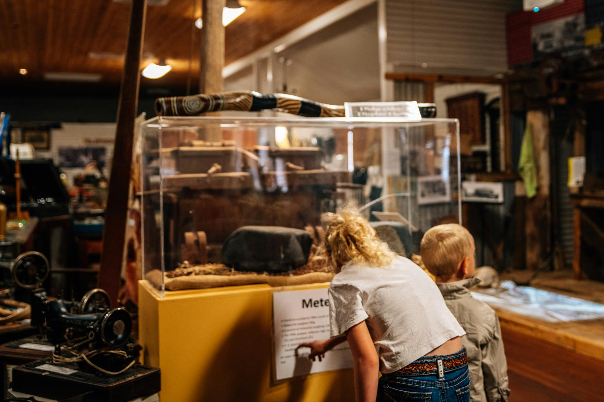 see the piece of meteorite from the region in our museum .
