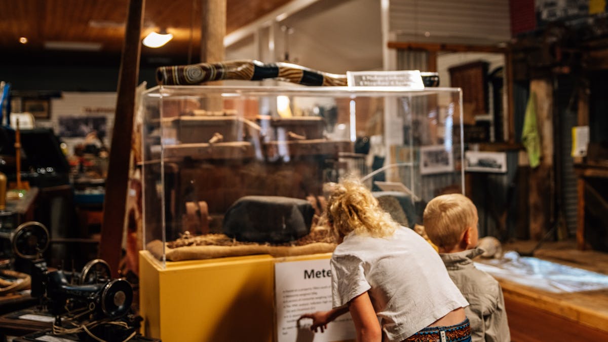see the piece of meteorite from the region in our museum .