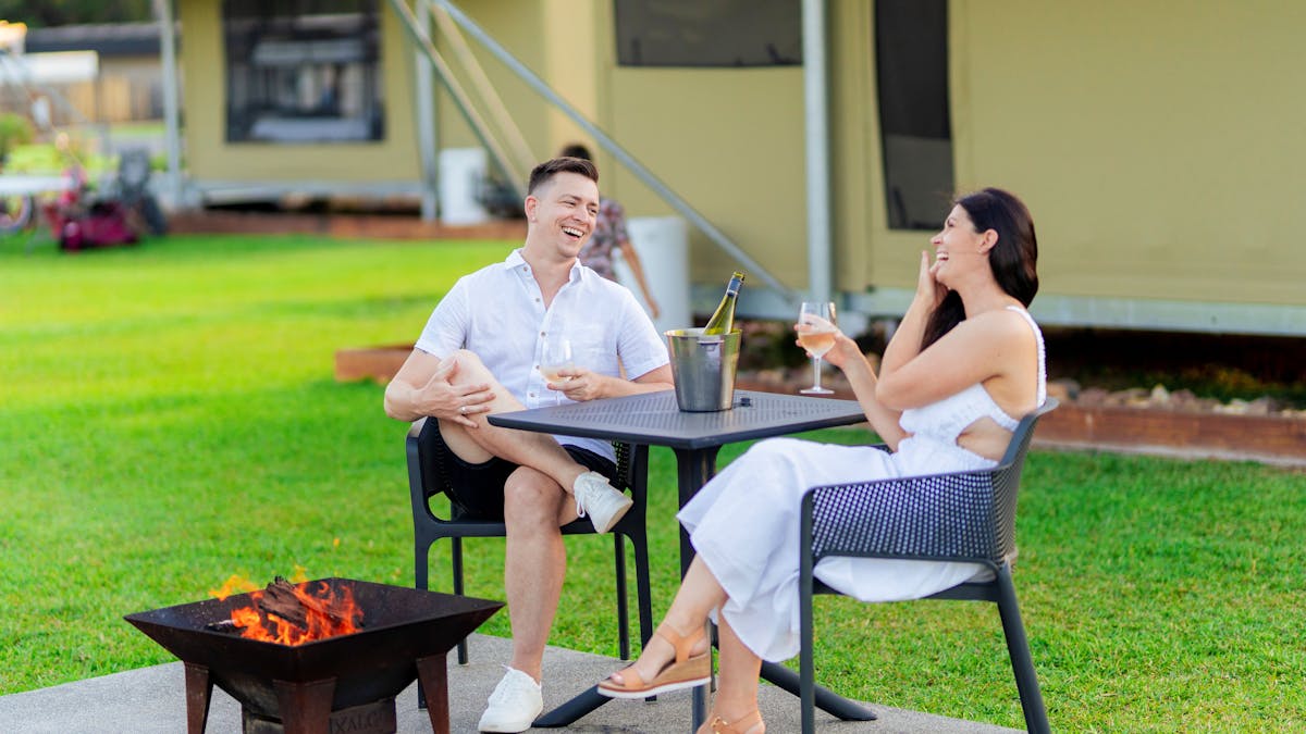 Paperbark firepit