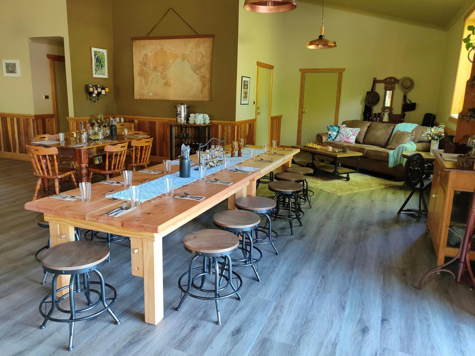 The Truffledore cafe and function space, long table lunches