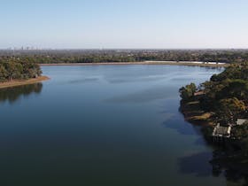 Aerial view of Hope Valley Reservoir Reserve