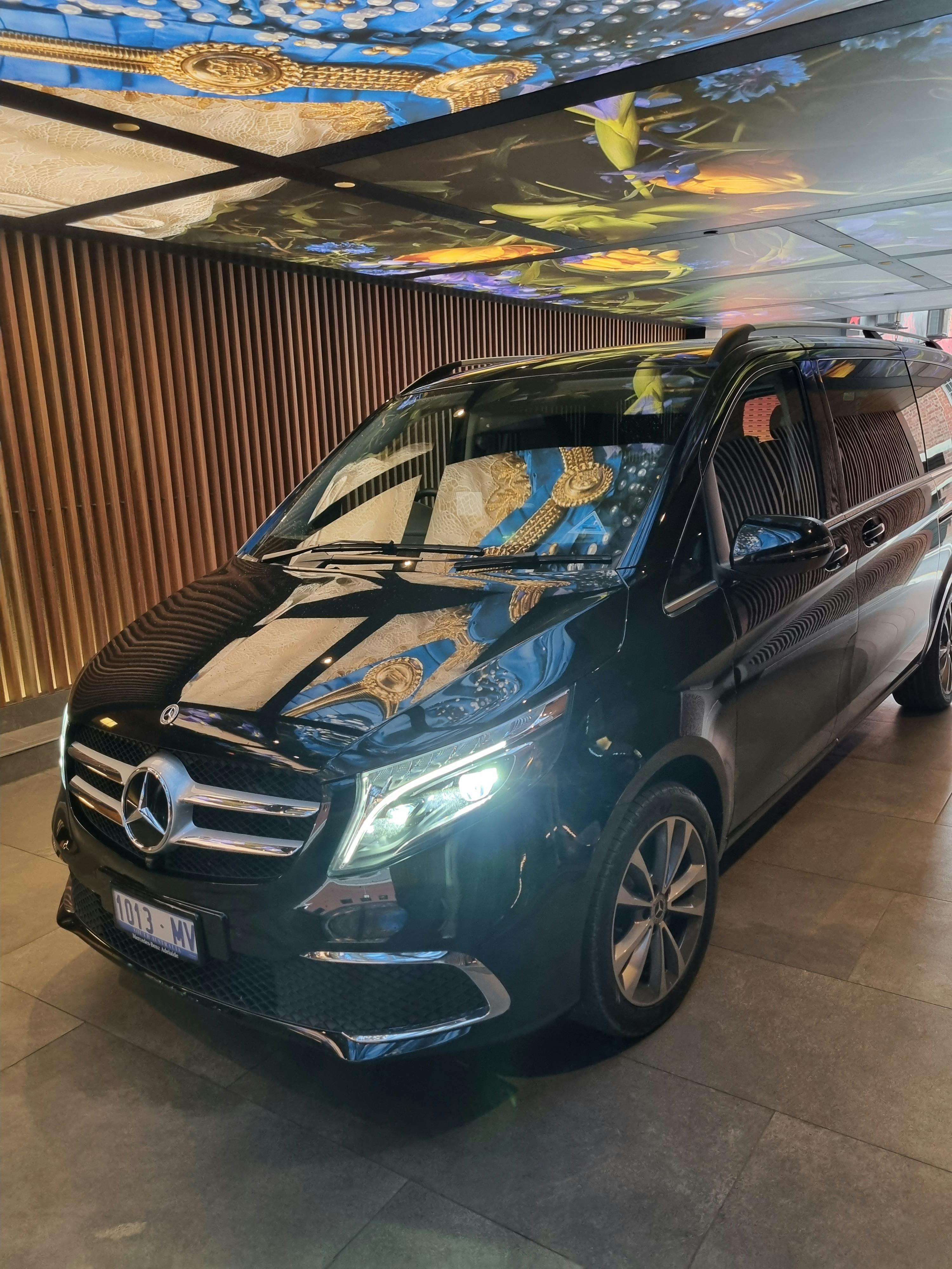 Ride in executive comfort and styling for up to seven guests.
