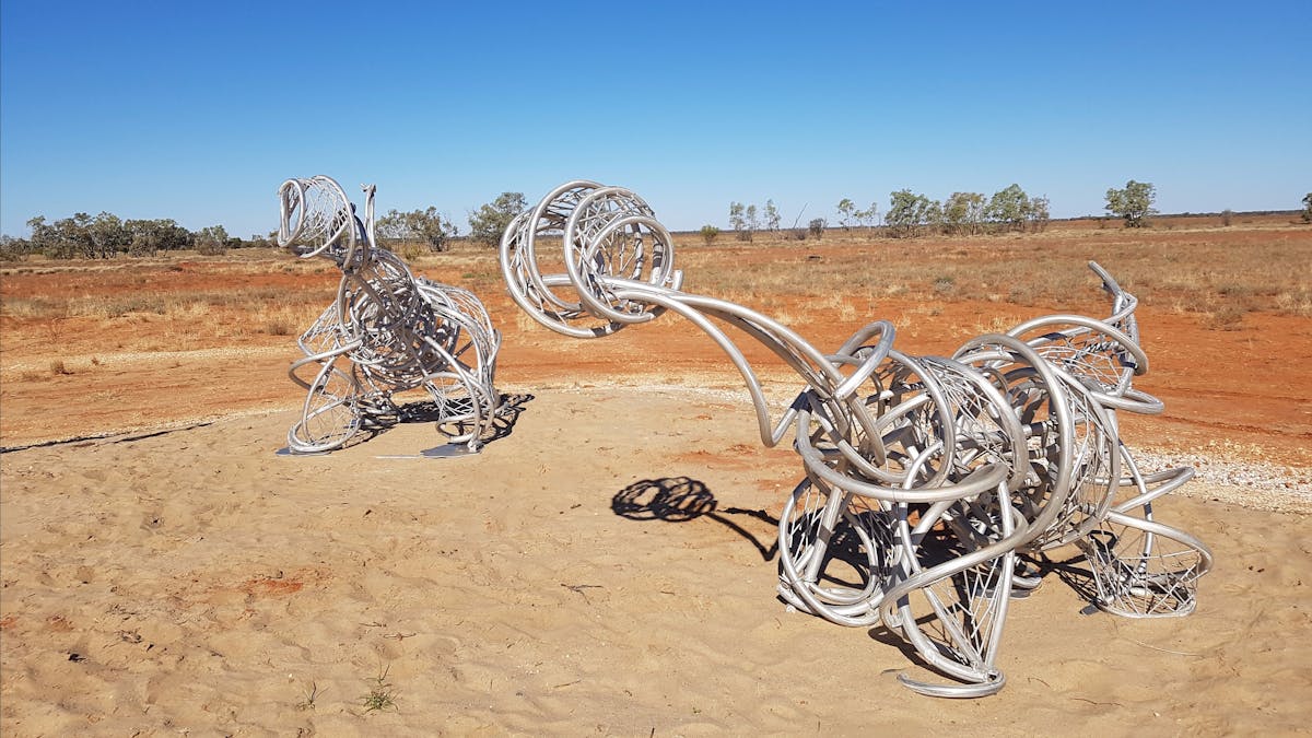 Two baby Sauropods made from Aluminium
