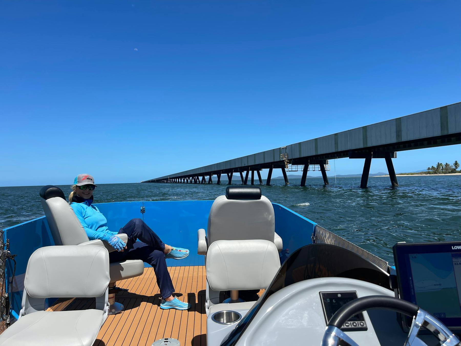 Get up close to our Lucinda jetty , 660 steel & concrete pylons , 5.76 klm long