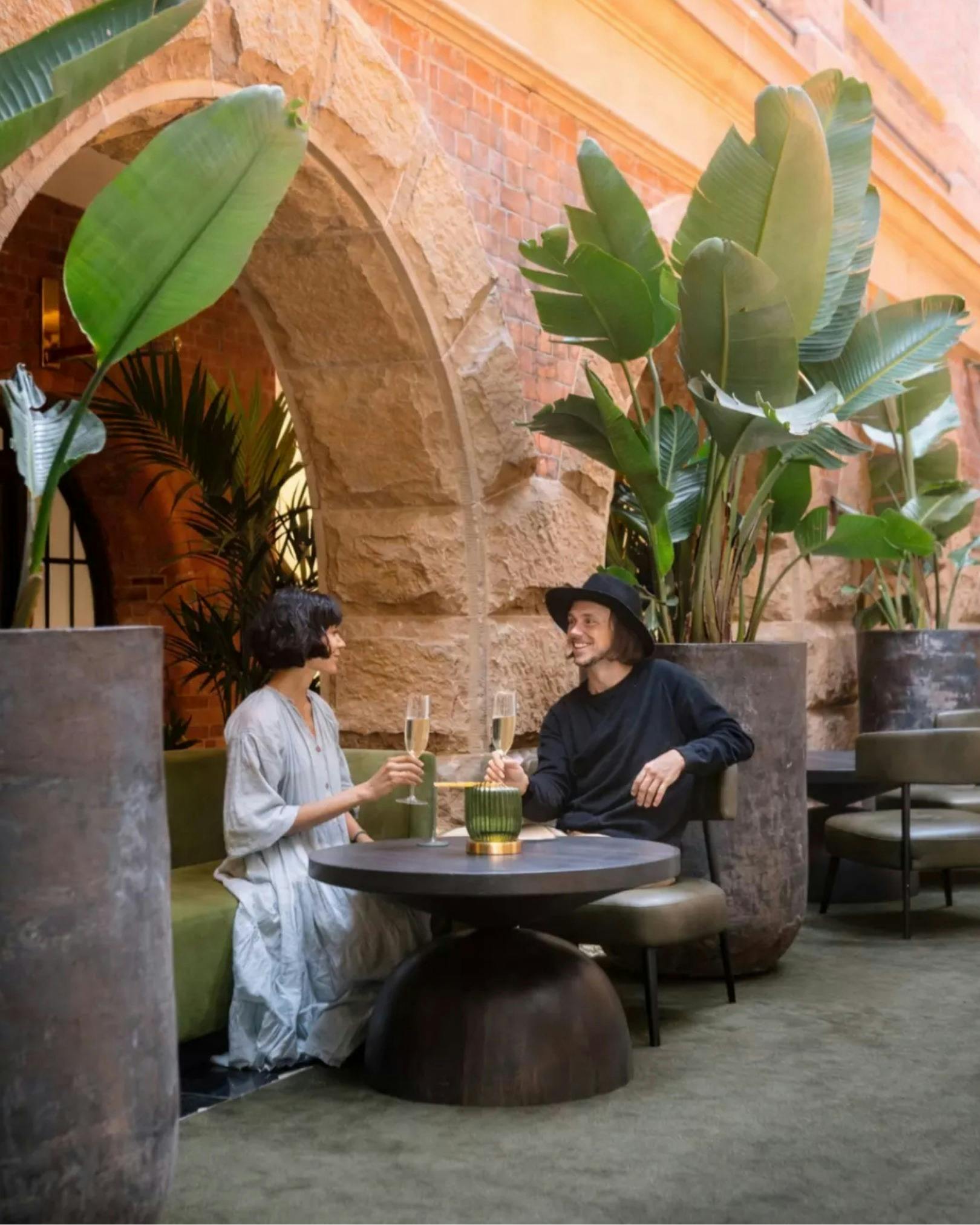 Couple enjoying Champagne