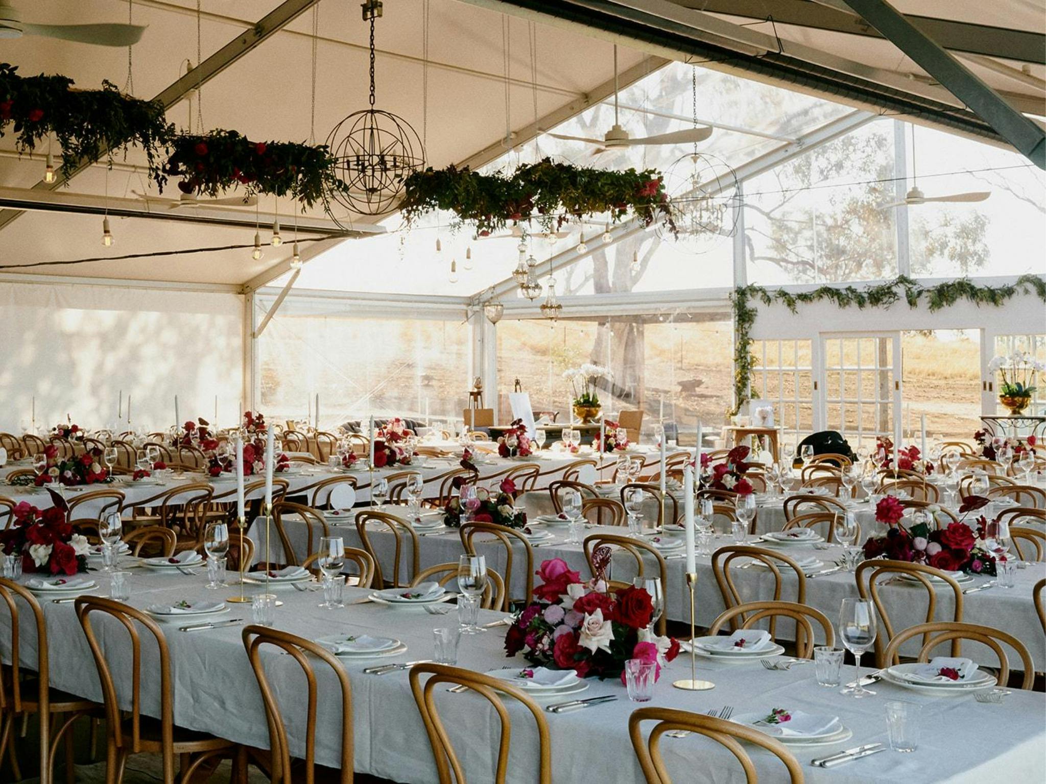Wedding set up in The Pavilion