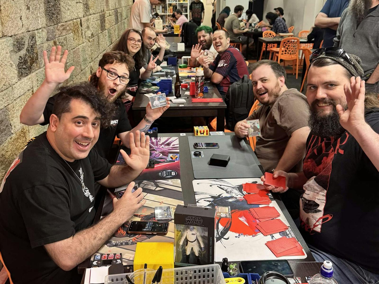 Players enjoying a game of Star Wars: Unlimited