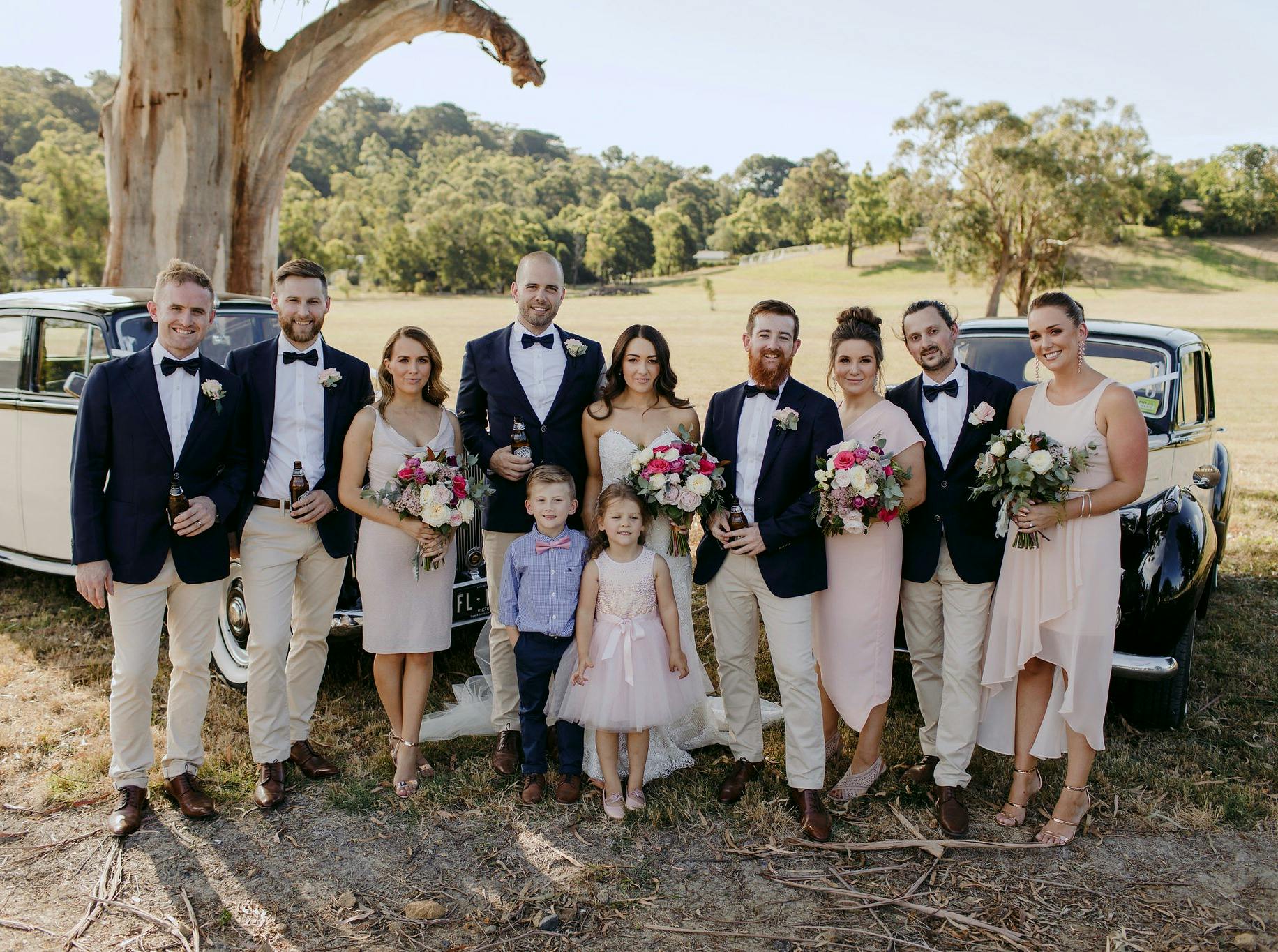 Wedding party photo