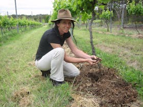 Michelle Showing Mulch