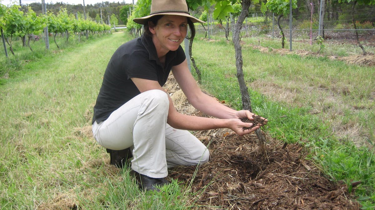 Michelle Showing Mulch Michelle Showing Mulch