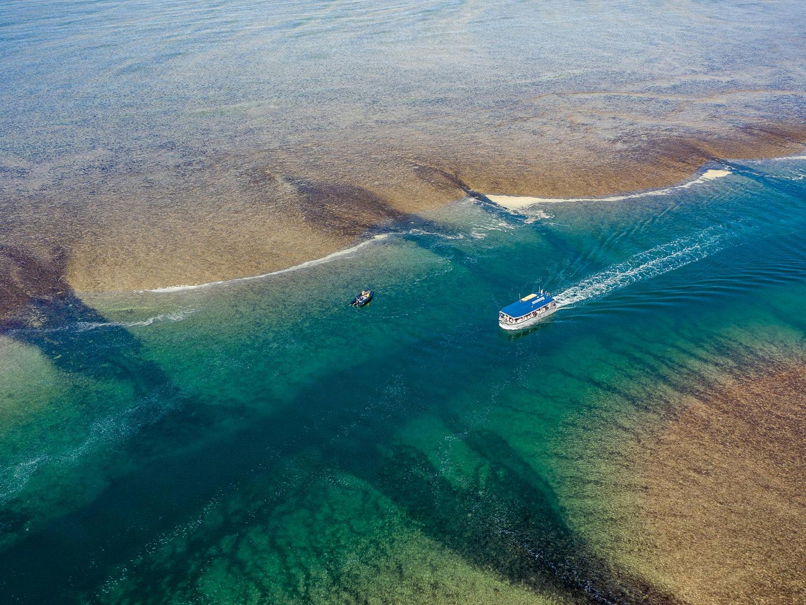Xplorer Travelling Through Montgomery Reef