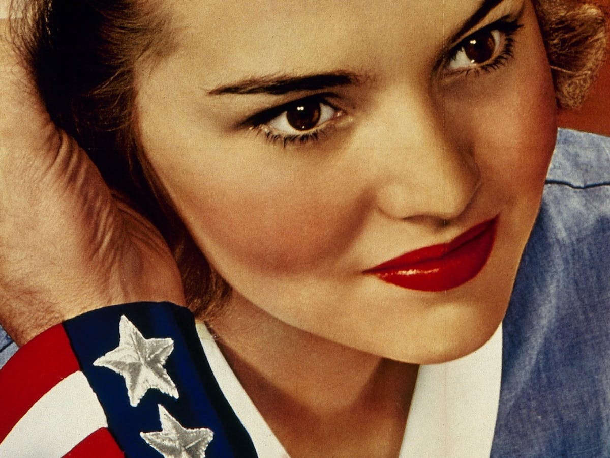 Propaganda Poster featuring a nurse with the text "become a nurse" your country needs you