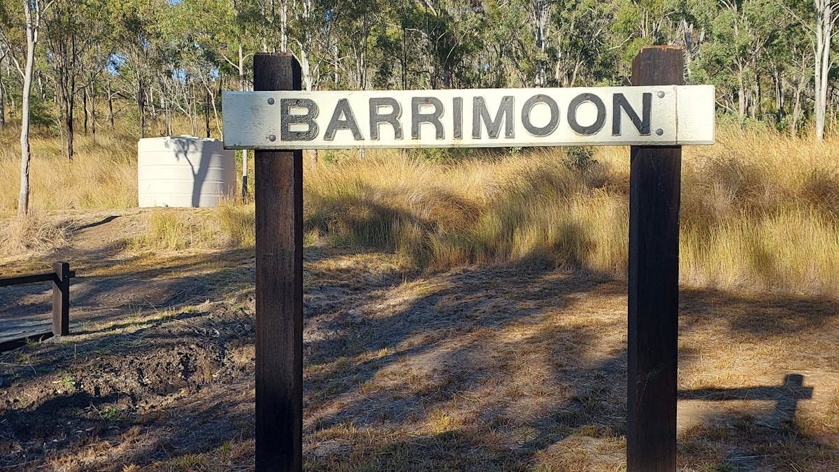 Original Barrimoon siding sign located at Barrimoon Siding