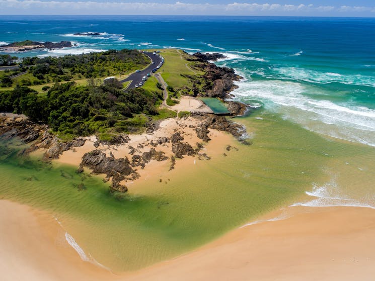 Sawtell Beach Drone shot