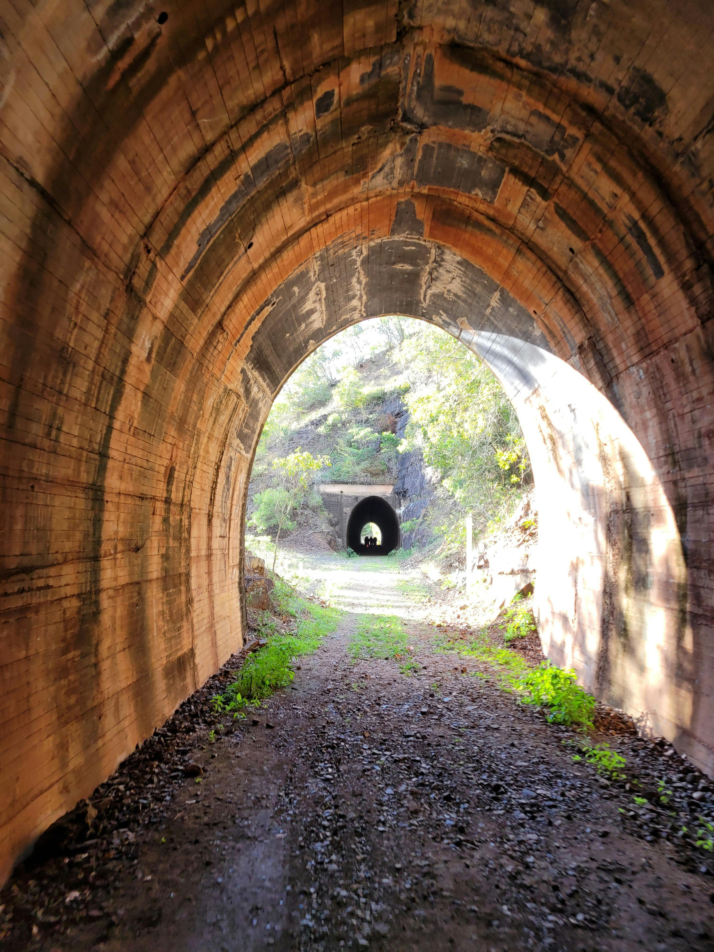Looking from Tunnel 5 through to Tunnel 4 on the Barrimoon to Builyan section of the trail.