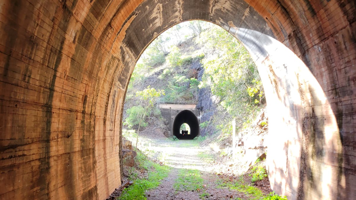 Looking from Tunnel 5 through to Tunnel 4 on the Barrimoon to Builyan section of the trail.