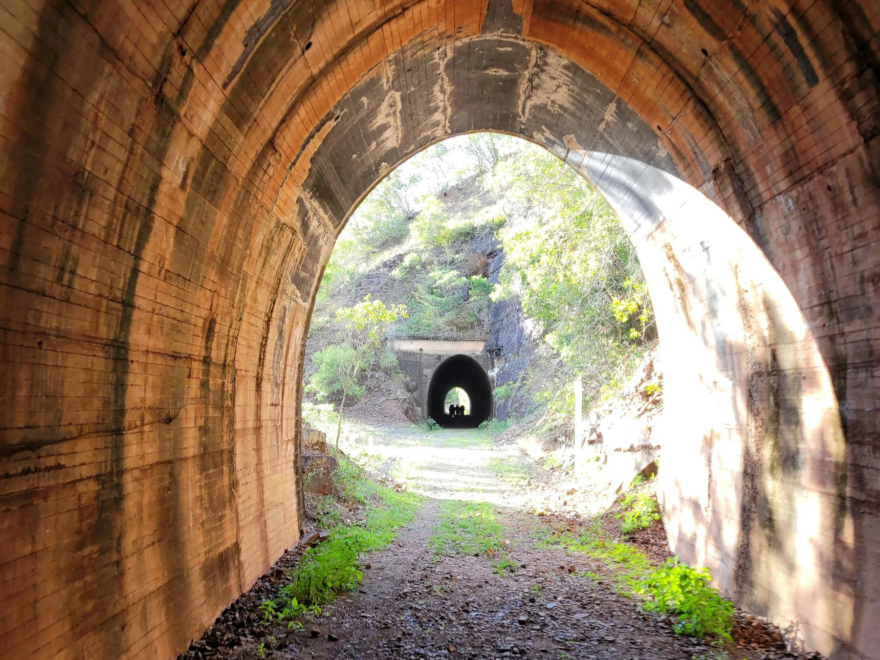 Looking from Tunnel 5 through to Tunnel 4 on the Barrimoon to Builyan section of the trail.