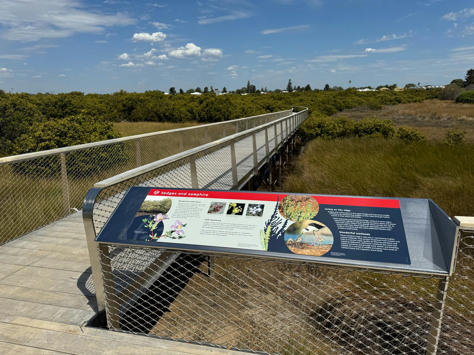 Mangrove cove walkway signage, Bunbury