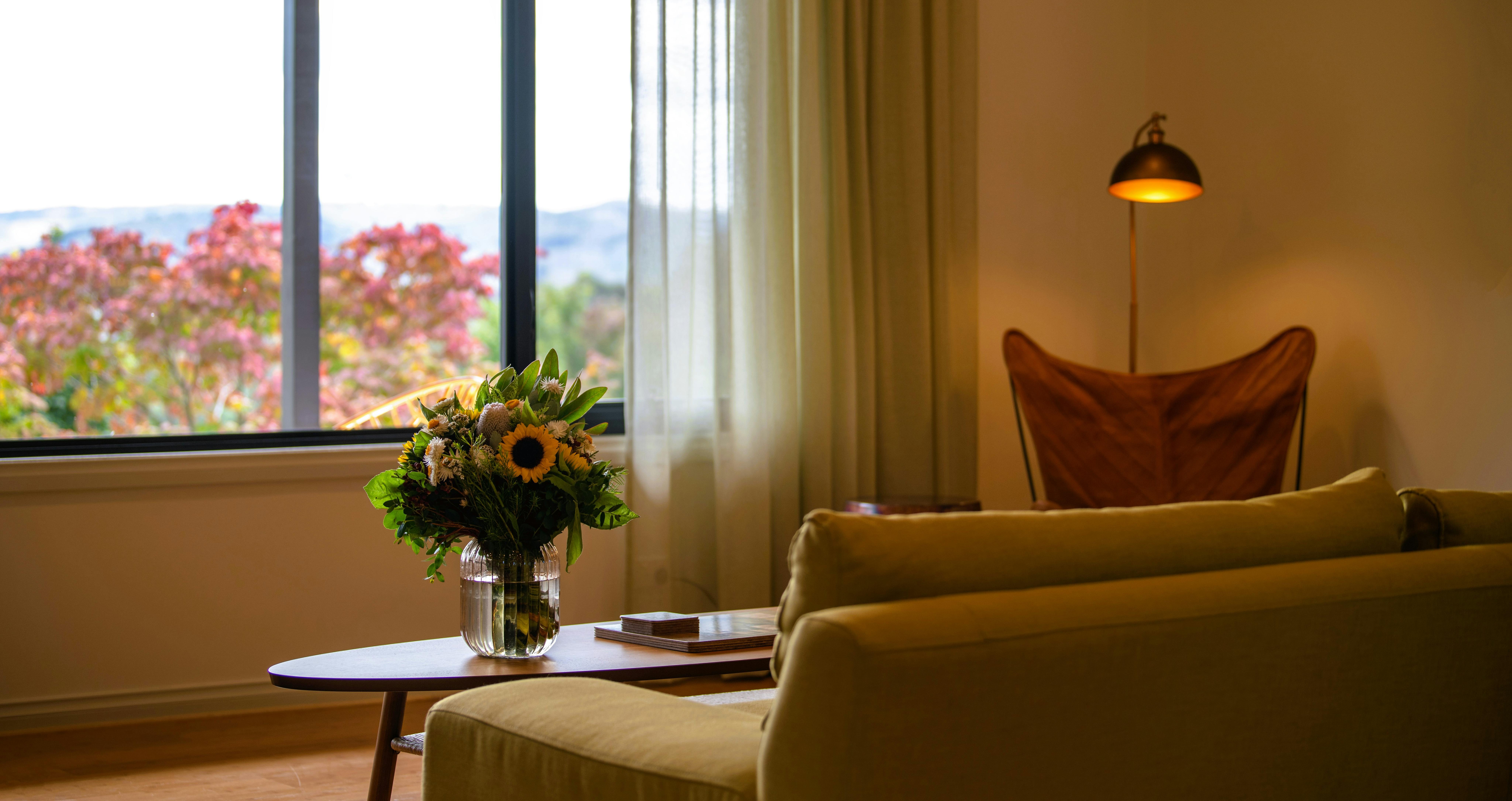 Lounge room at the Vineyard House