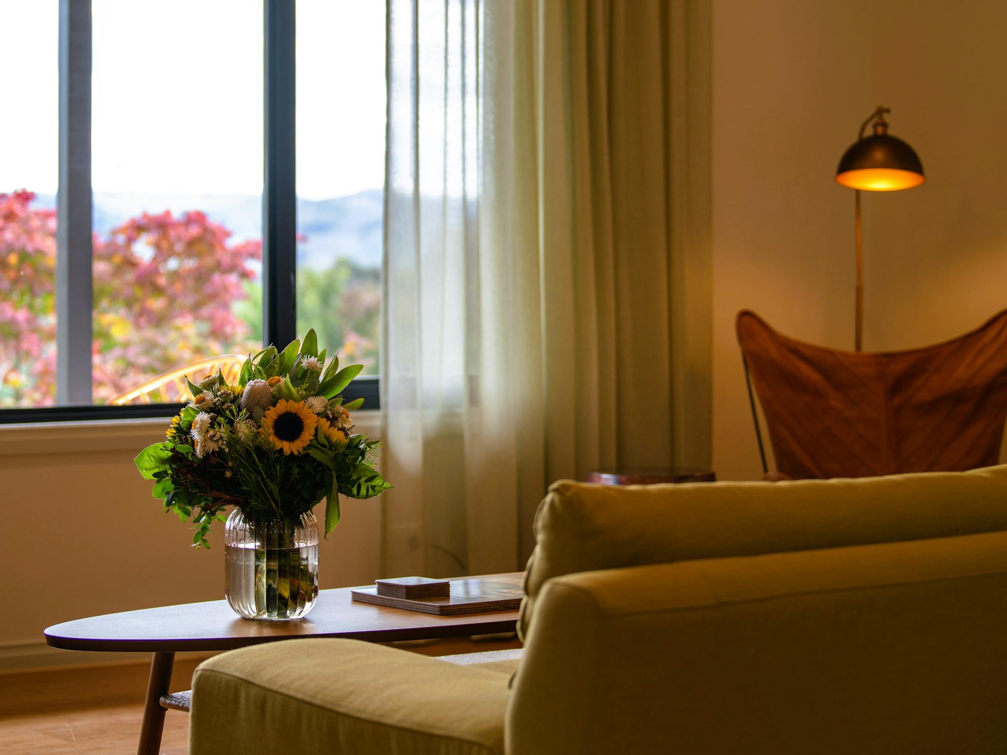 Lounge room at the Vineyard House