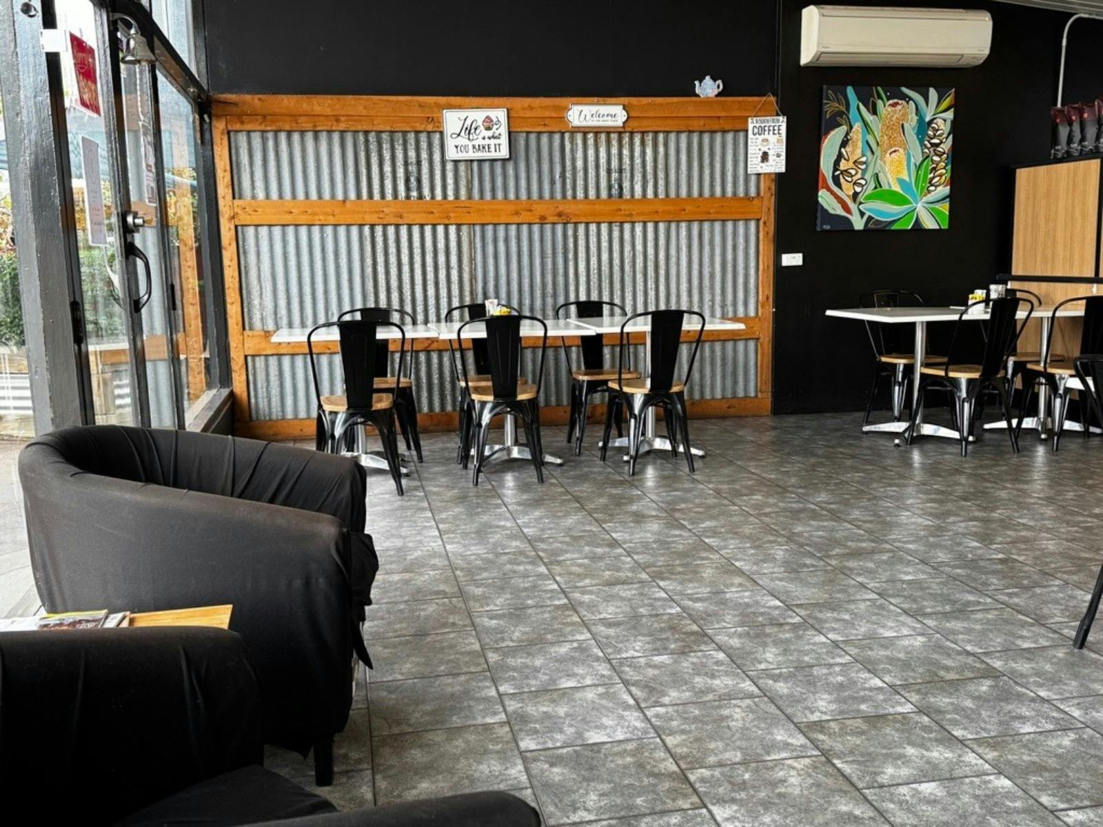 Indoor dining at Be Cafe