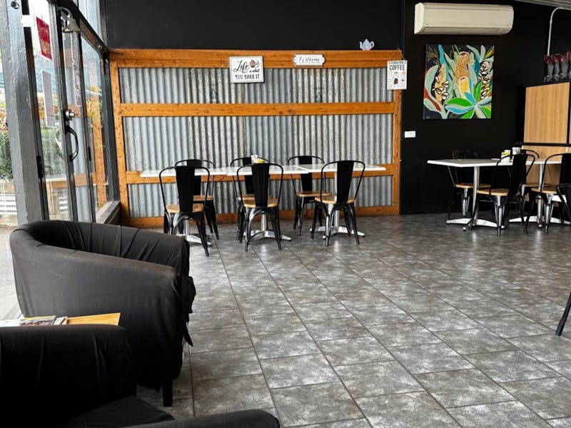 Indoor dining at Be Cafe