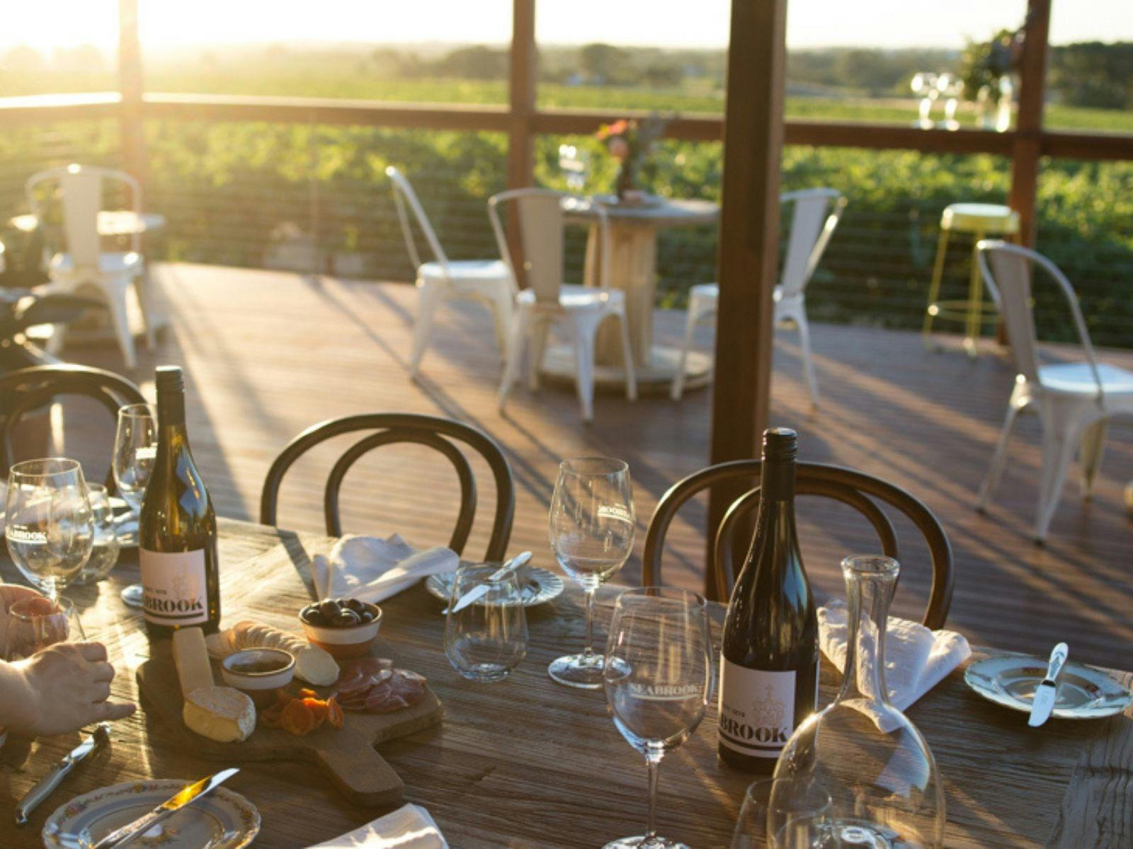 Seabrook Deck overlooking vineyard