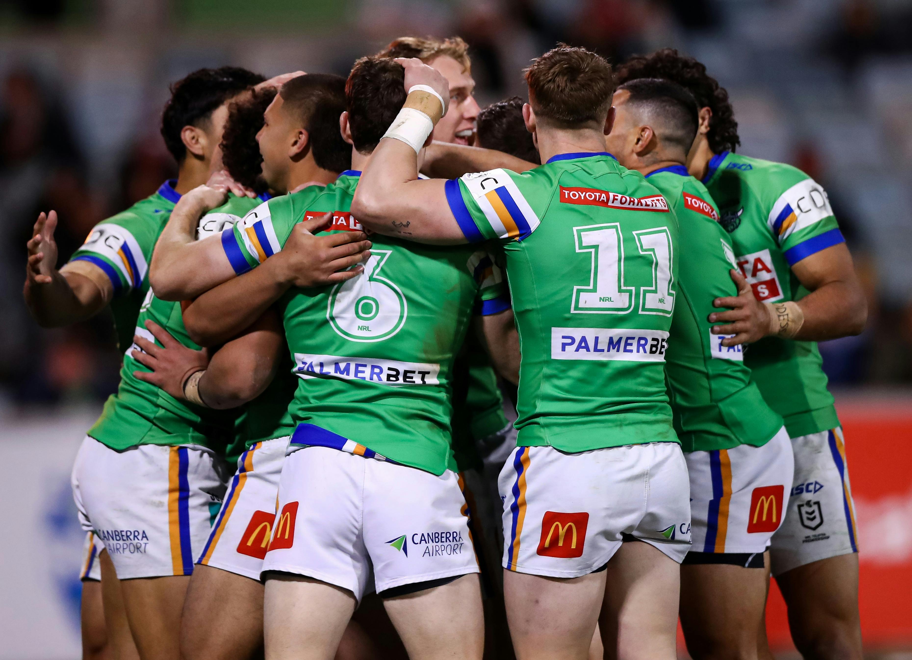 Canberra Raiders Try Celebration