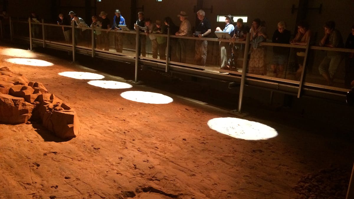 Dinsosaur Stampede National Monument at Lark Quarry Conservation Park, Winton
