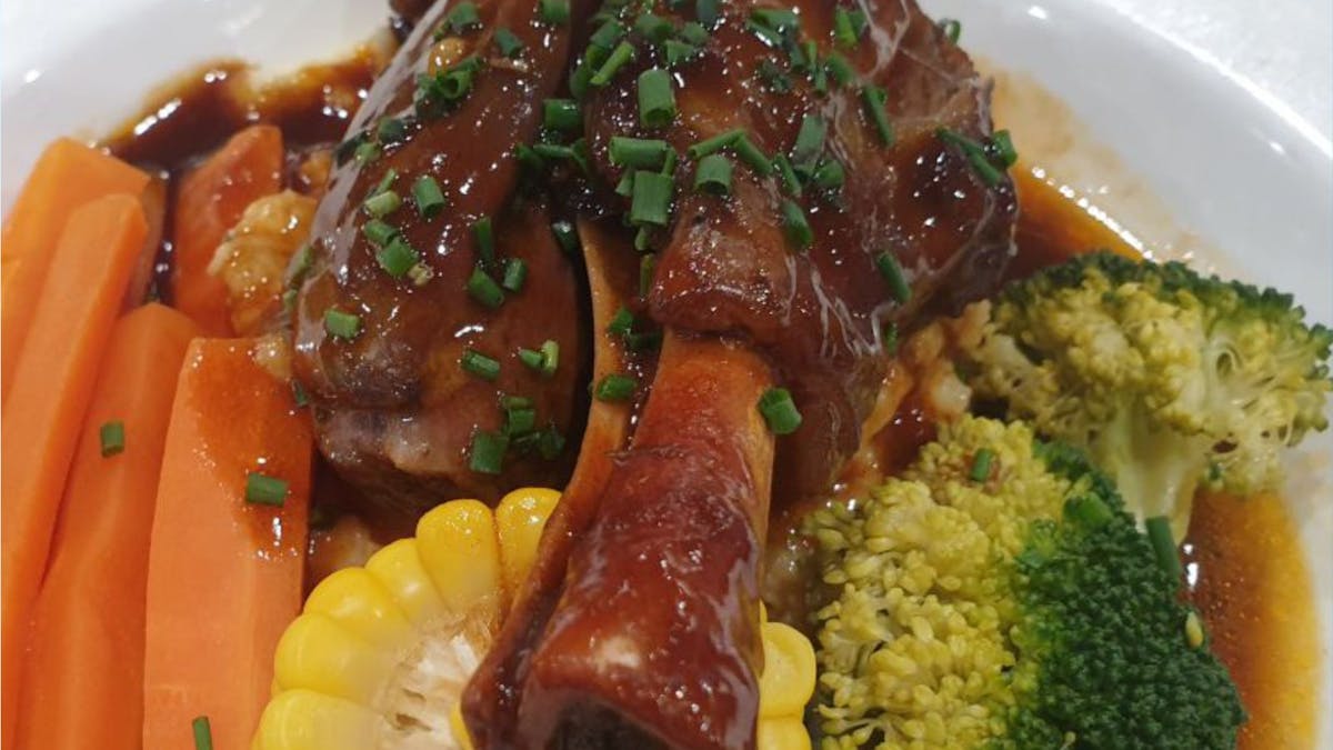 Lamb shank - dinner menu