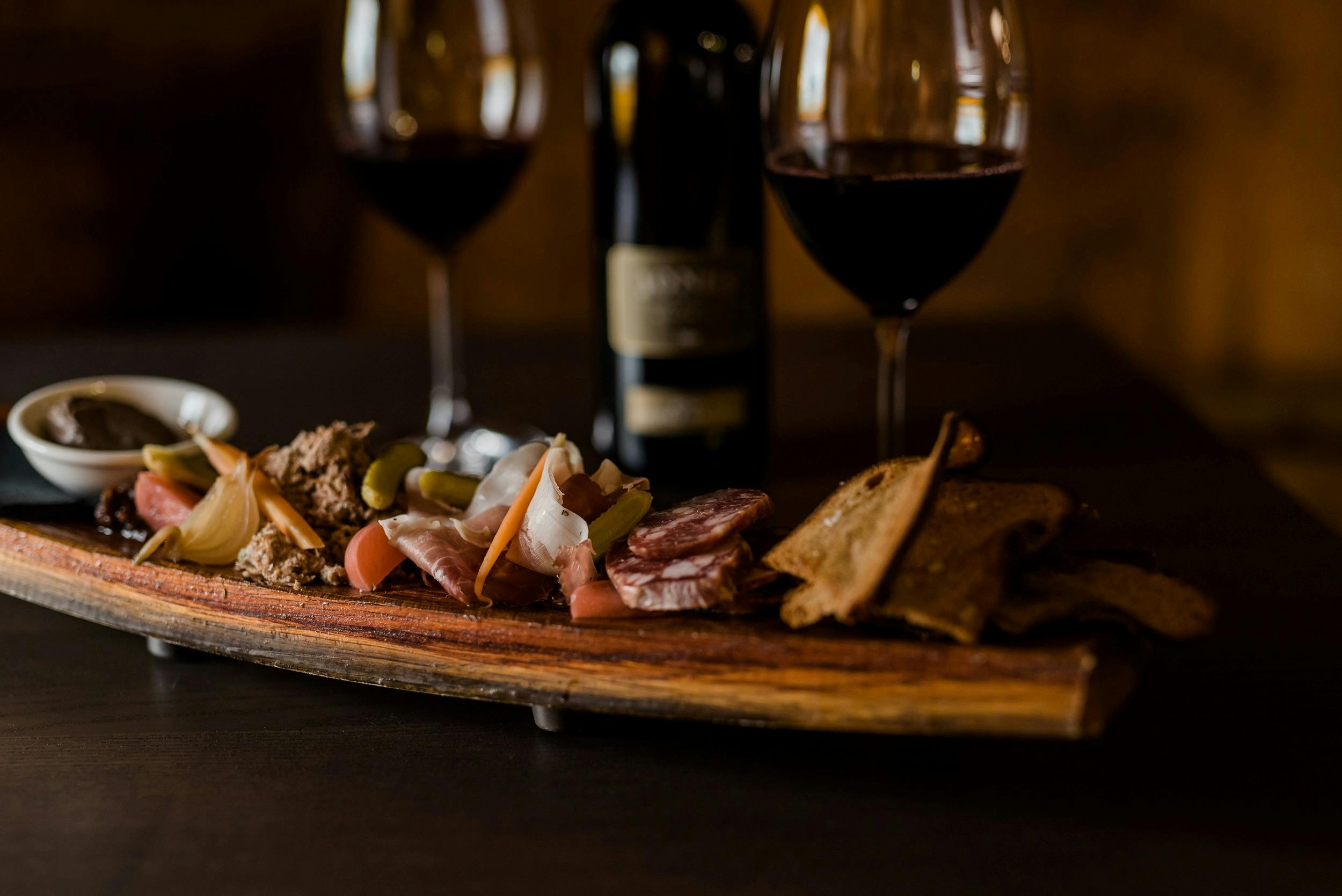 Jones Winery Restaurant Rutherglen Briony Bradford Charcuterie Red Wine