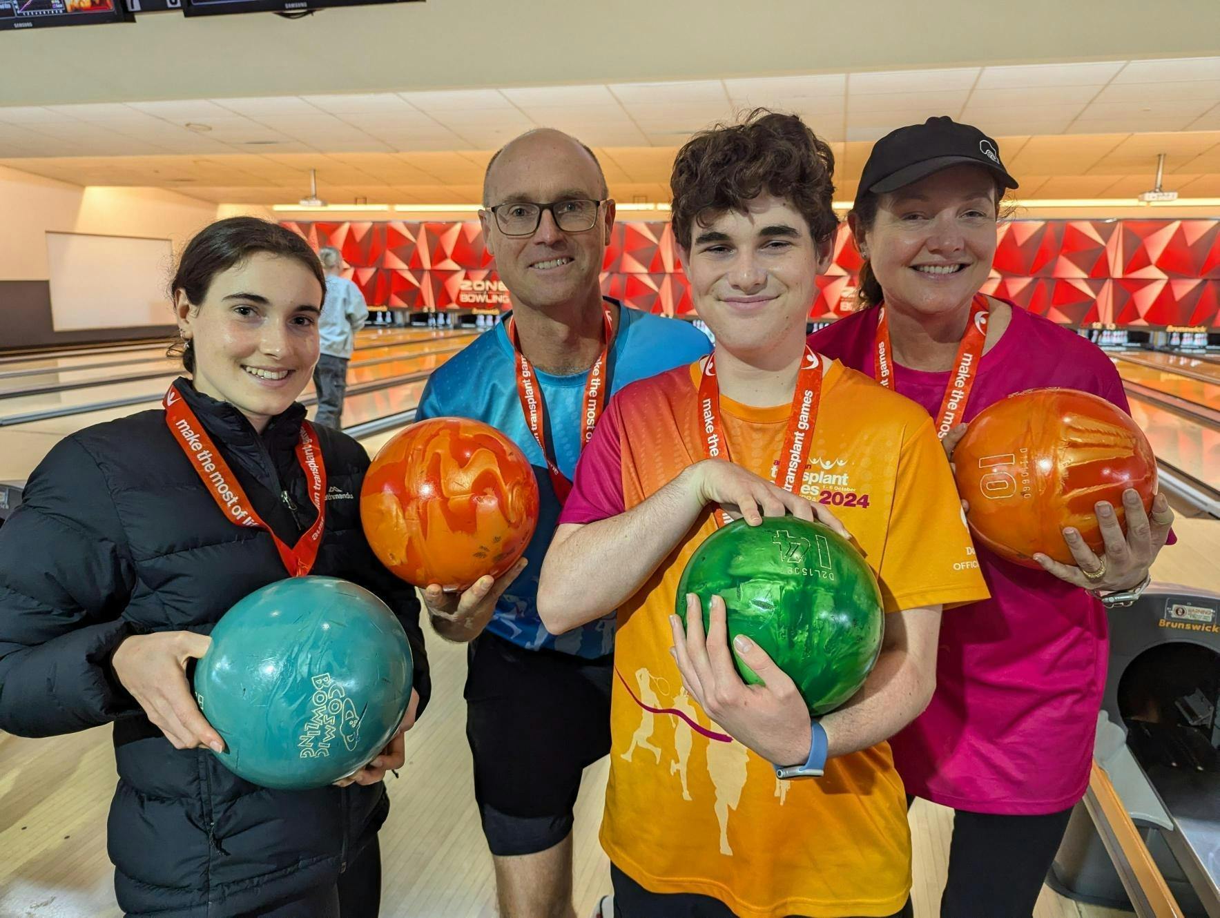 At the 2024 Australian Transplant Games bowling event.