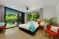 Poolside bedroom