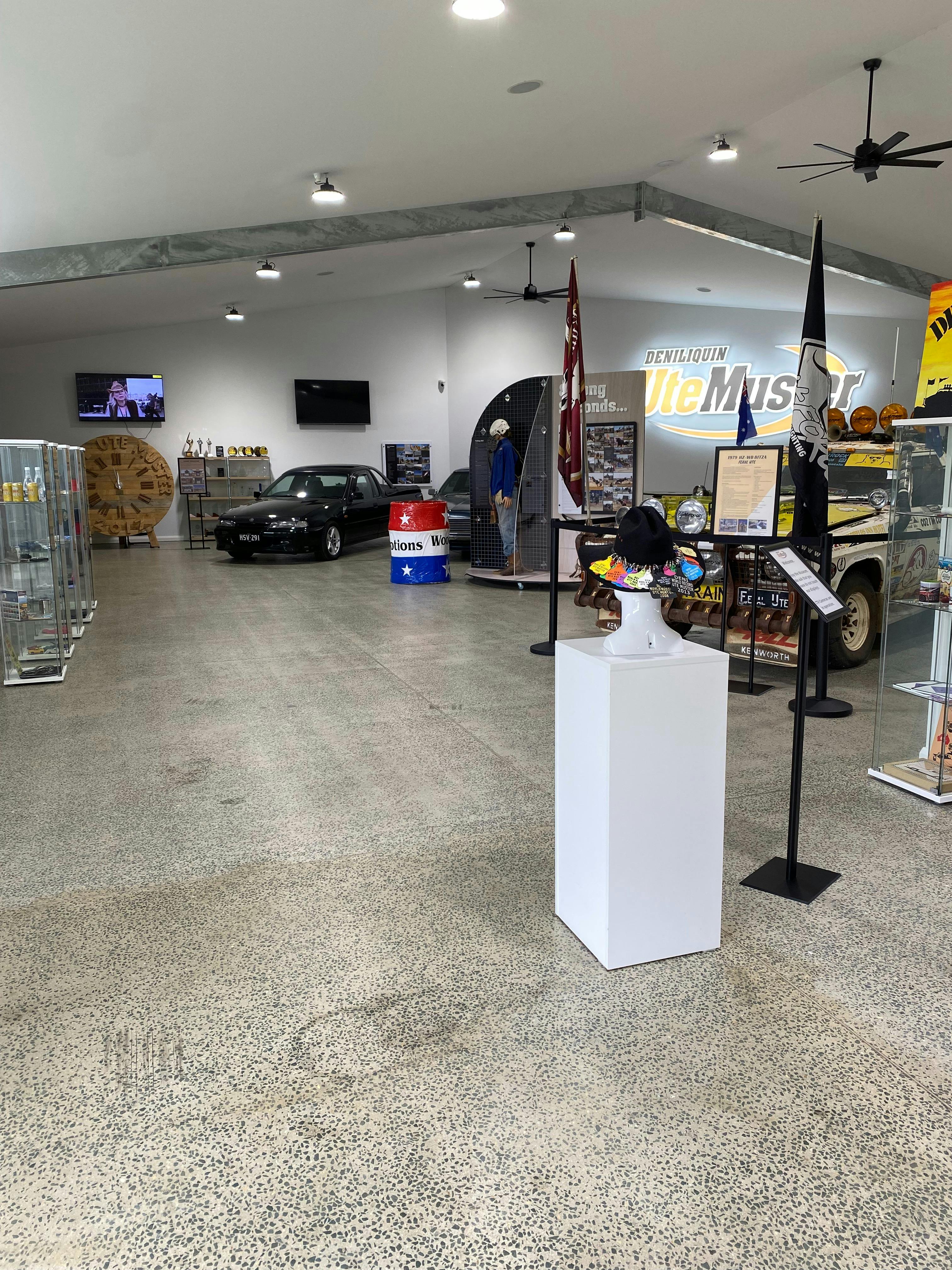 2 utes within the Museum one is black, one a feral BNS style ute