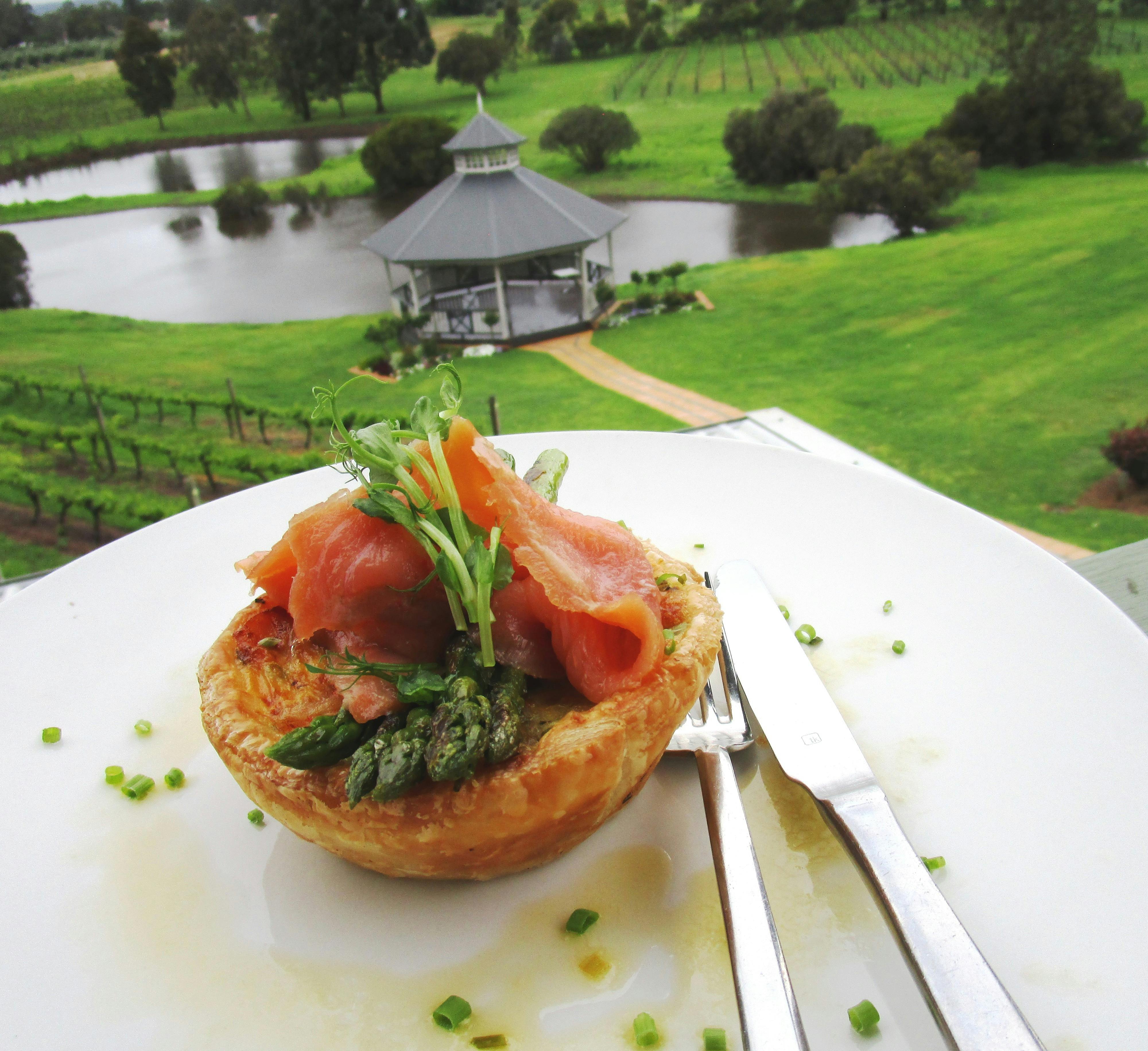 Sittella's sumptuous food and vineyard views.