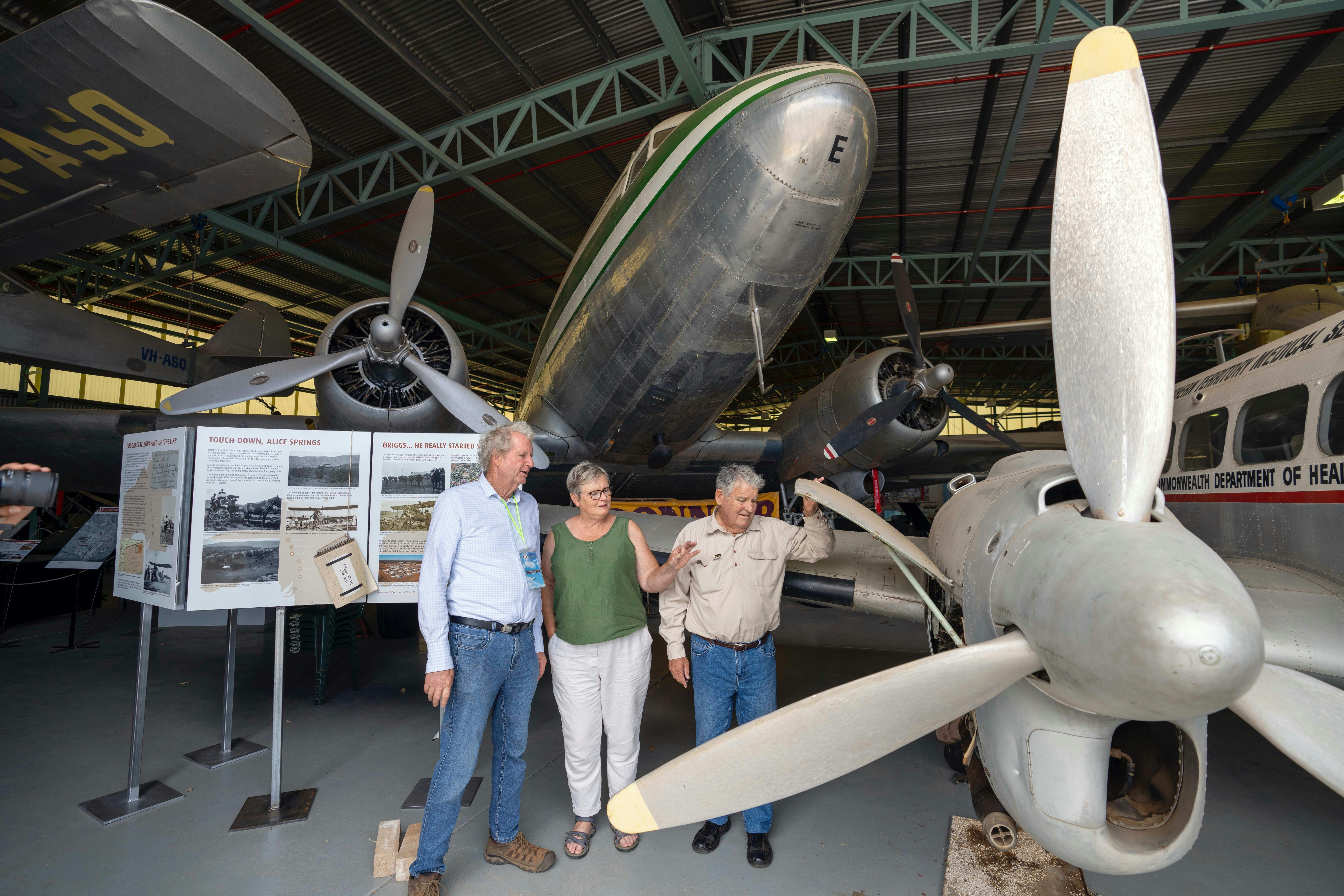 Past aviators share their stories and tell t how it was.  Bookings a must.