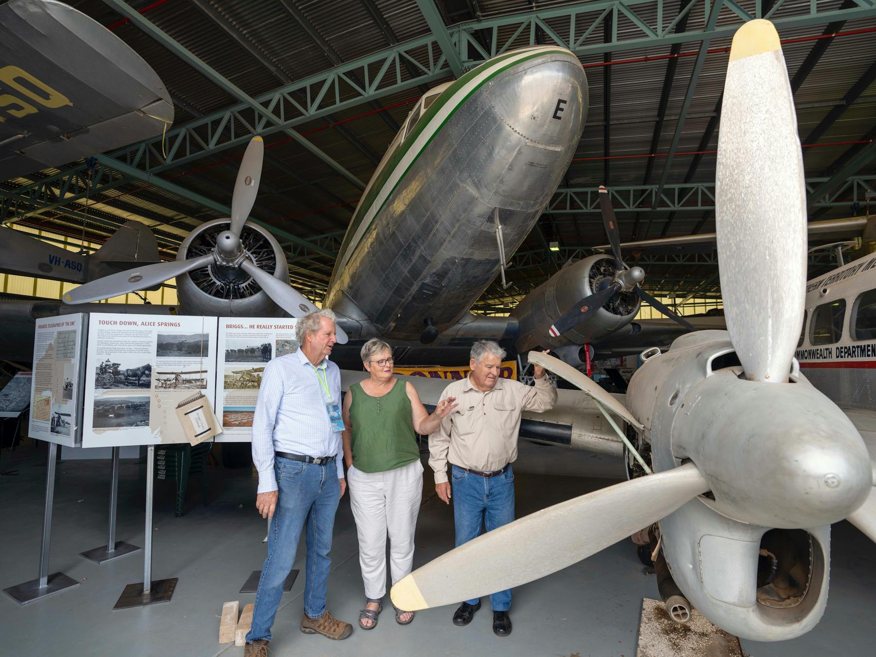 Past aviators share their stories and tell t how it was. Bookings a must.