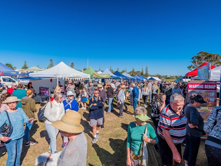 Yamba River Markets, every fourth Sunday is a community market