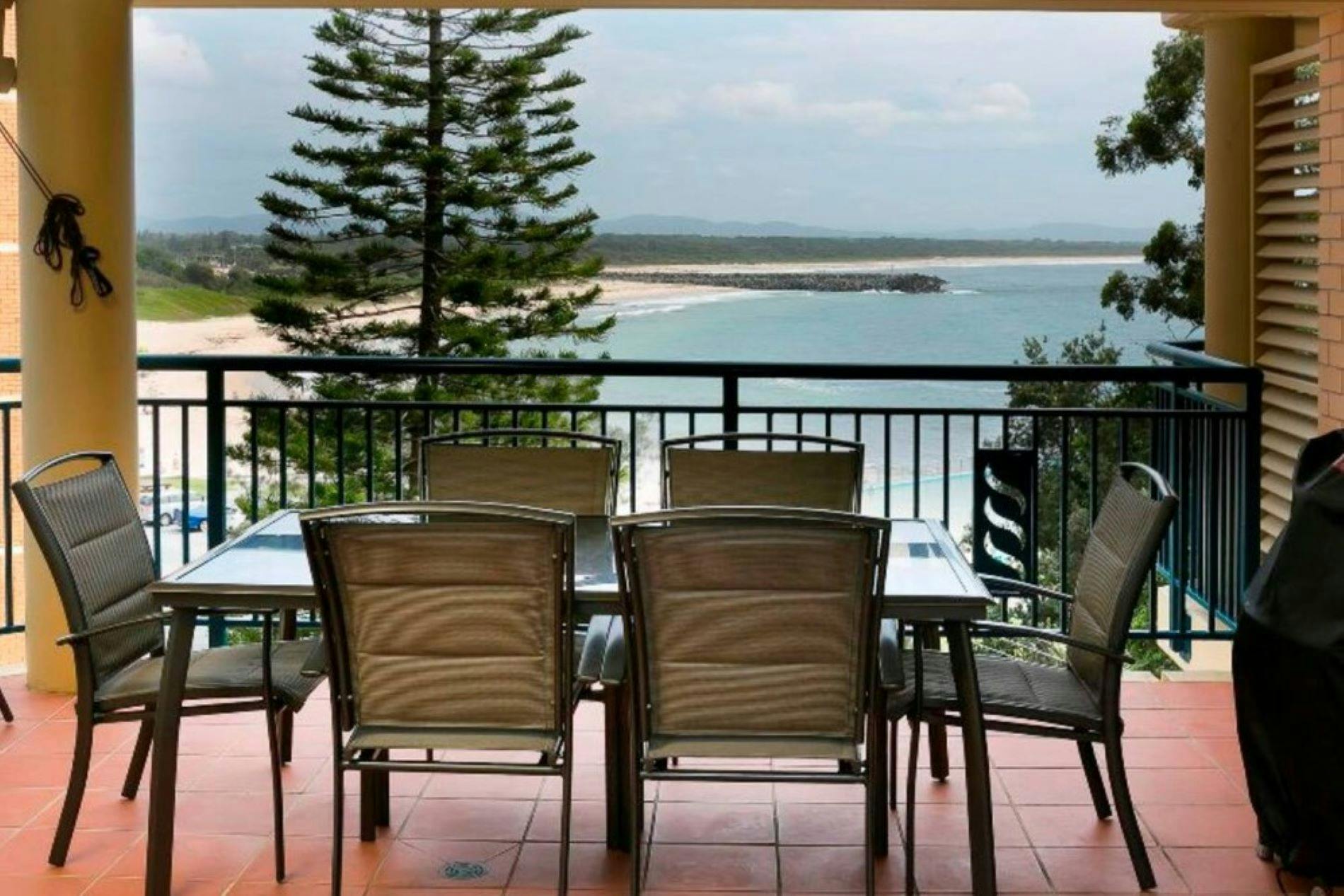 Balcony with gorgeous ocean views