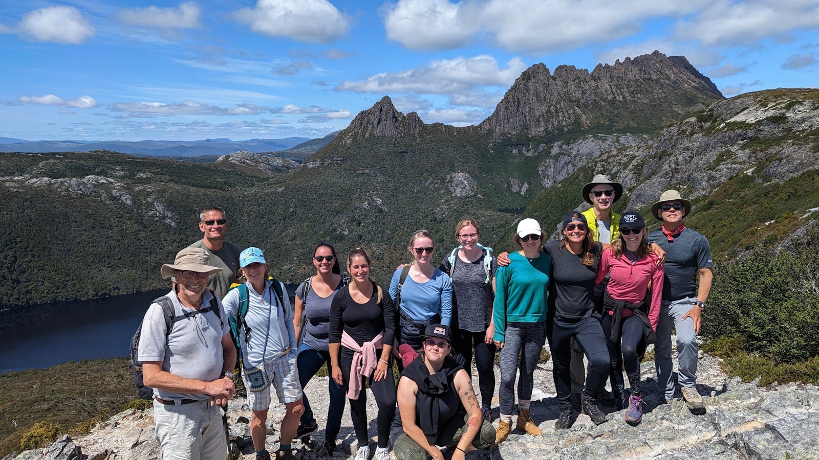 Group on Marions Lookout, Cradle Mountain