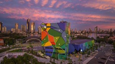 HOTA Gallery at sunset