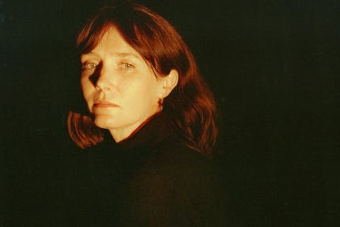 Sarah Blasko looking directly at the camera.