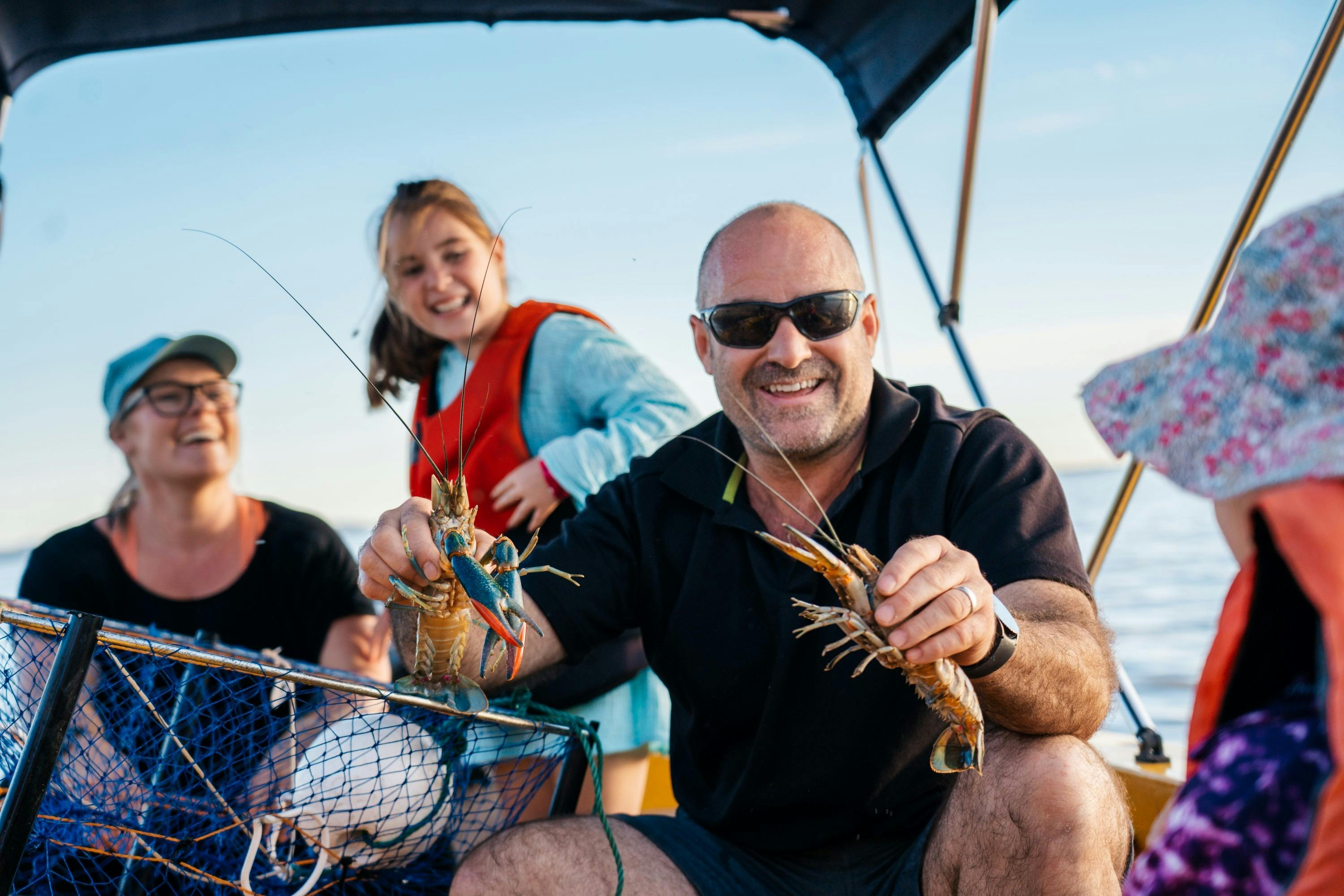 Red claw fishing at Lake Maraboon