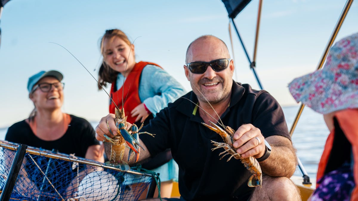 Red claw fishing at Lake Maraboon
