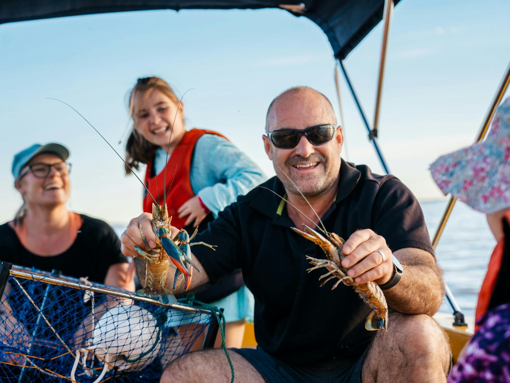 Red claw fishing at Lake Maraboon