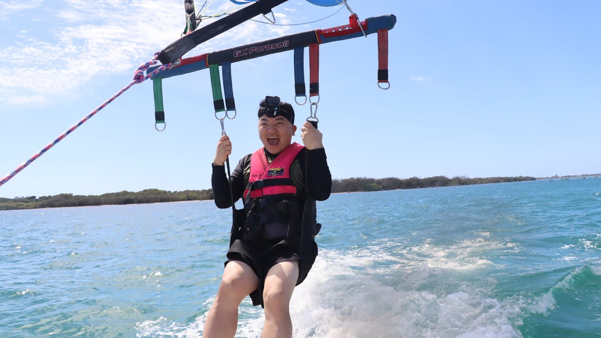 Picture of solo Parasail.
