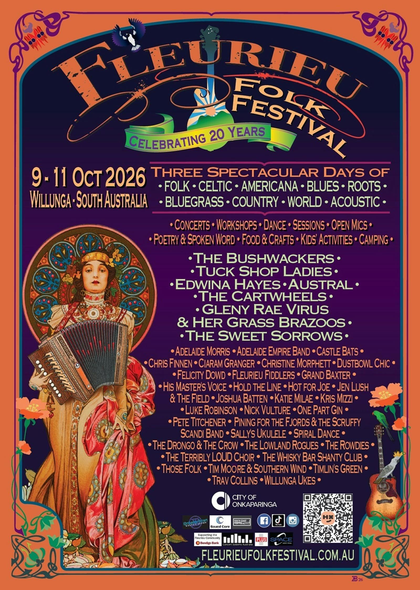 Fleurieu Folk Festival 2026 Poster