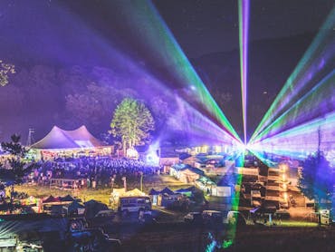 Lazer at night