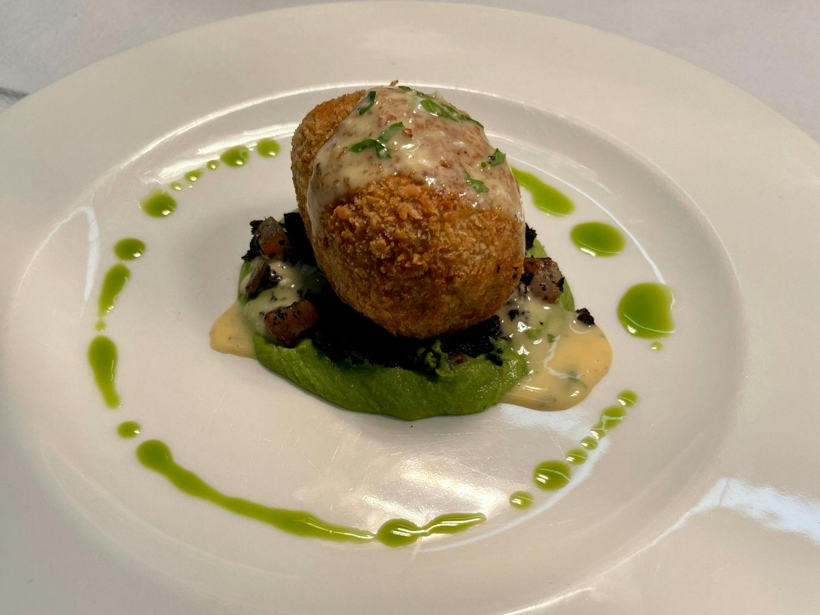 crispy fish croquette