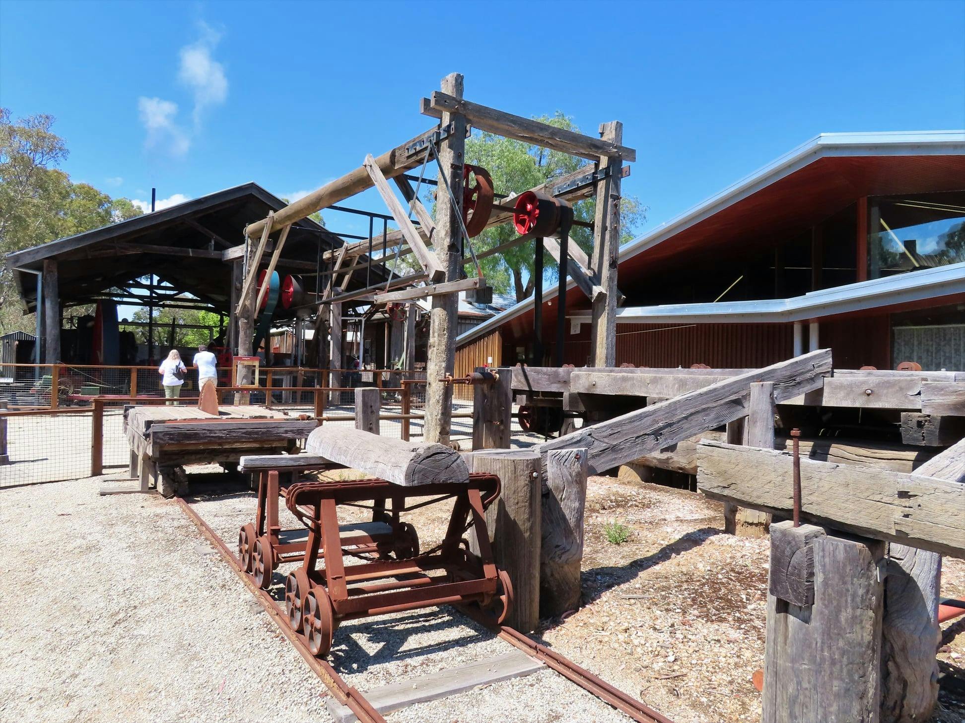 Evans Bros Sawmill display